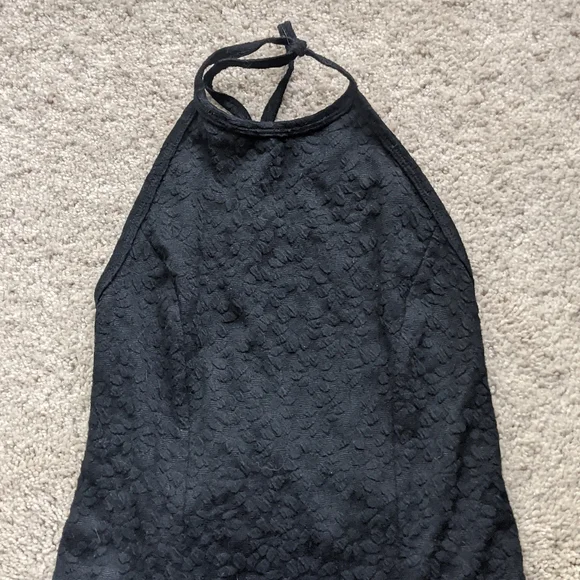 Black Halter Dress - Picture 2 of 5